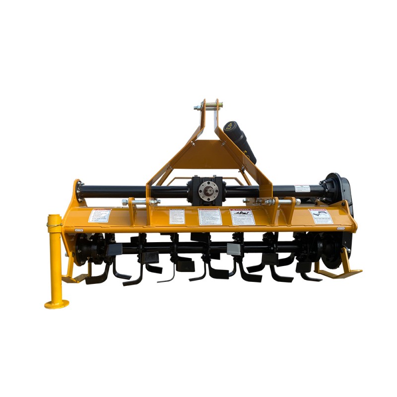 取り付けられたロータベーター